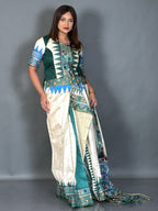 Emerald Heritage Lambani Semi Motka Tussar Insta Saree