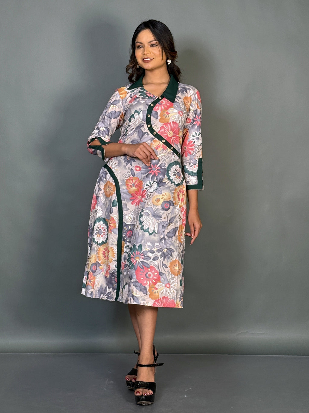 Soft Cotton Slim Fit Printed Kurti