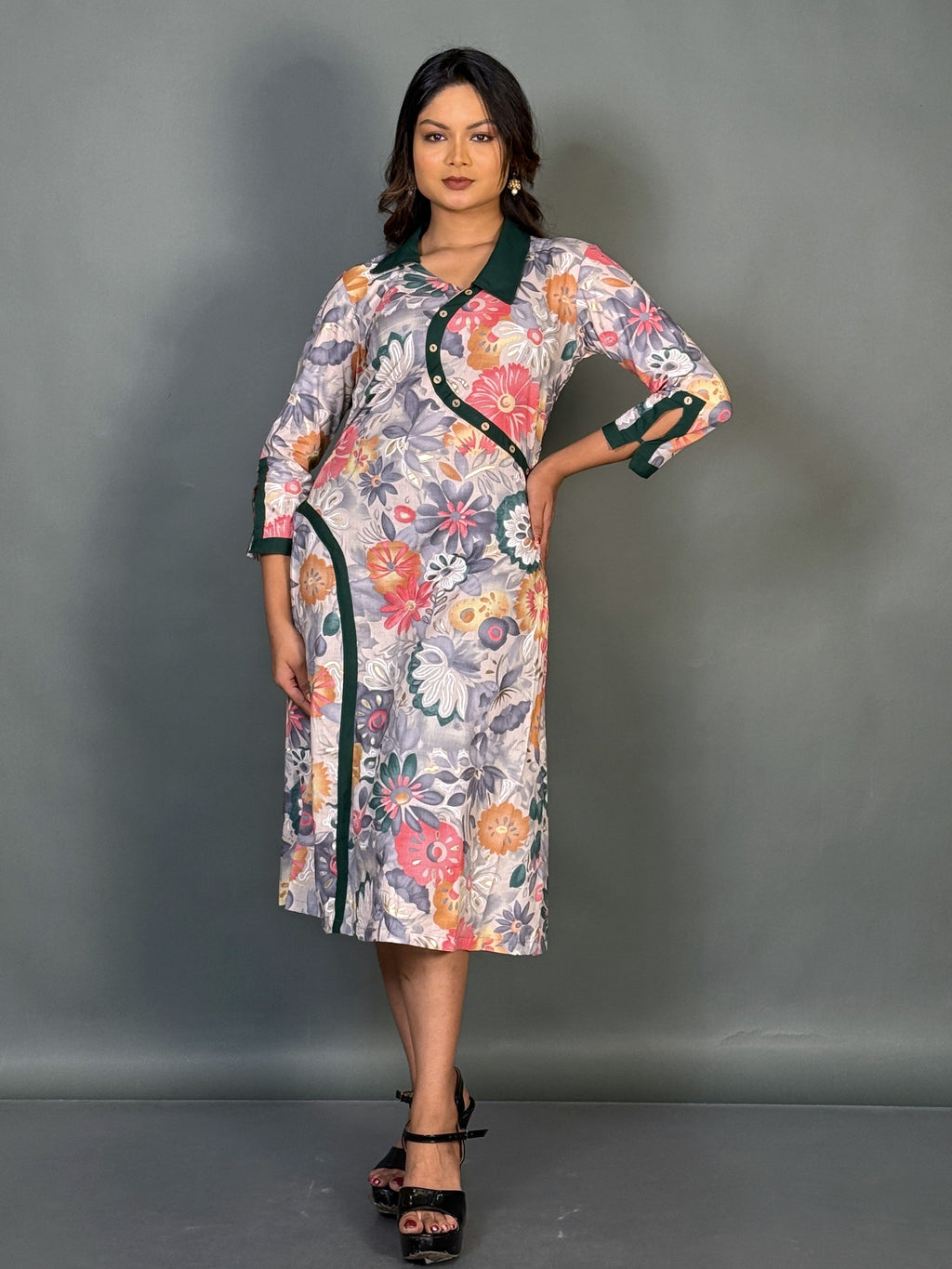 Soft Cotton Slim Fit Printed Kurti