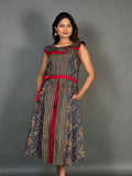 Elegant Multicolor Printed Cotton Indo-Western Dress