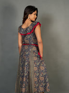 Moonlit Mosaic Plus Size Multicolor Printed Cotton  Dress
