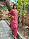 Onion Blush Lambani Embroidered Co-Ord Set
