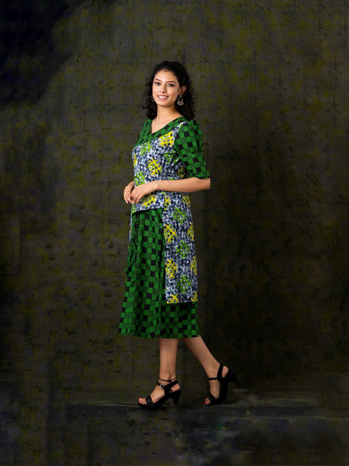Suprabha Pure Cotton Indo-Western Dress - Image 3