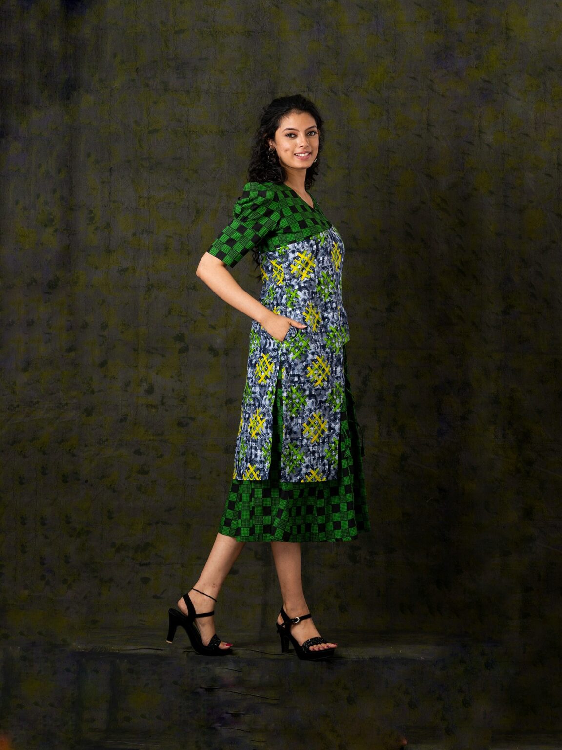 Suprabha Pure Cotton Indo-Western Dress - Image 2
