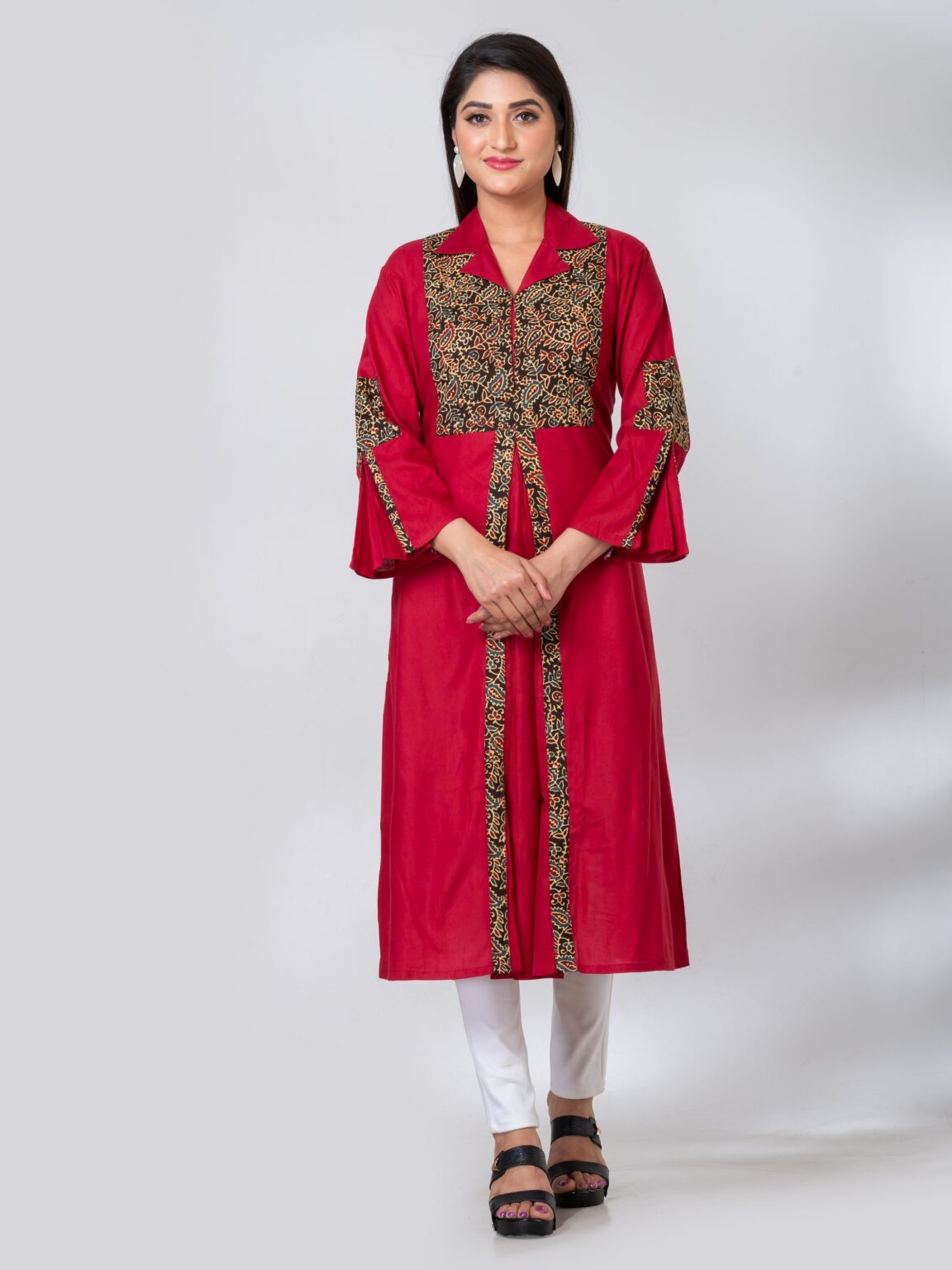 Olivia Kalamkari Cotton Kurti - Image 2