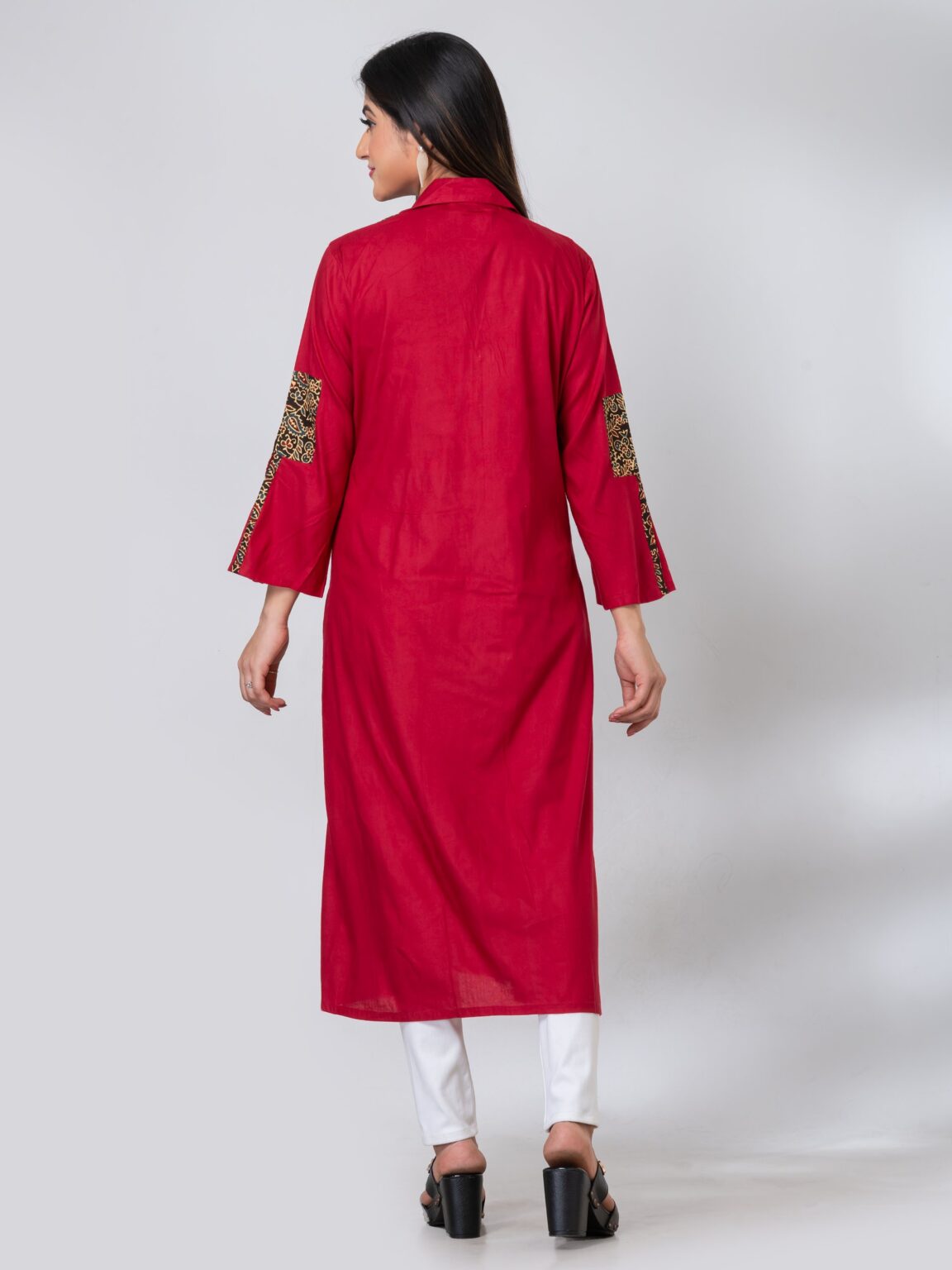 Olivia Kalamkari Cotton Kurti - Image 5
