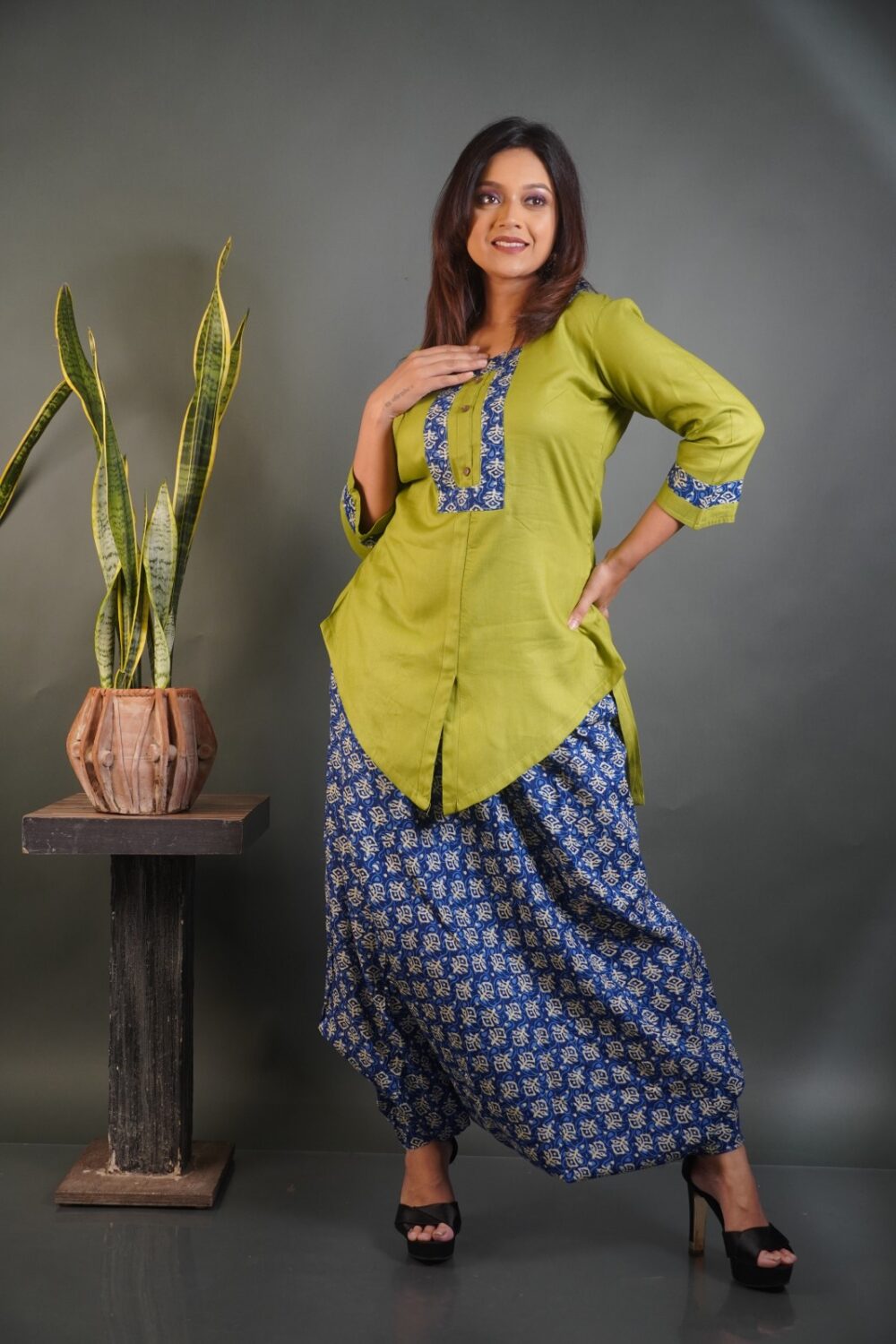 Indigo Bloom: Green & Indigo Bohonique  Set - Image 2