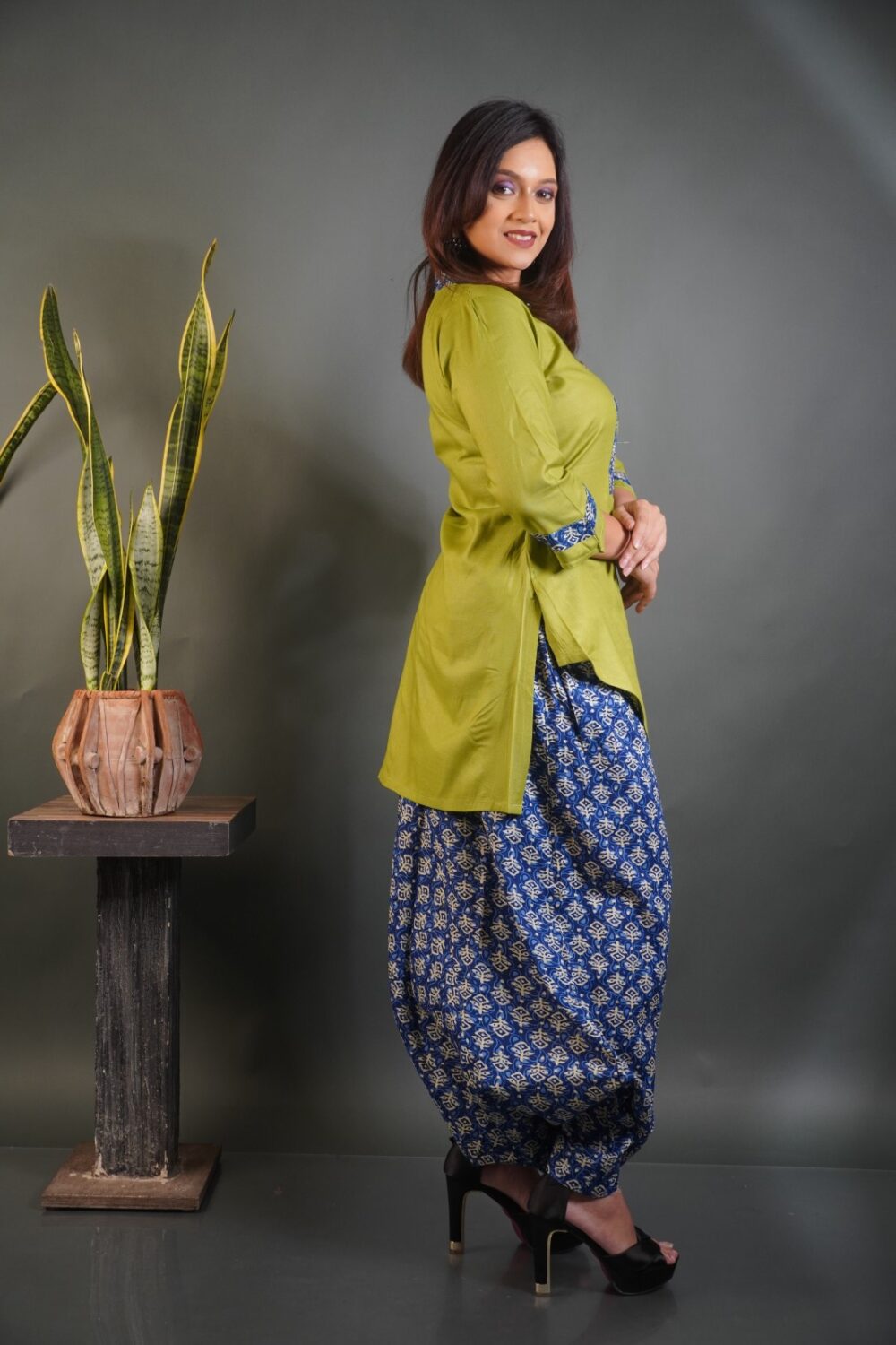 Indigo Bloom: Green & Indigo Bohonique  Set - Image 4