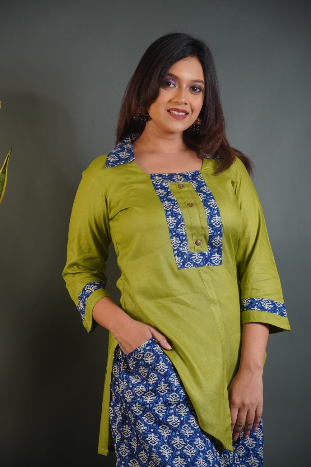 Indigo Bloom: Green & Indigo Bohonique  Set - Image 6